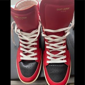 Yves Saint Laurent sneakers,size 44,Red & Black